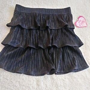 Candie's Girl Black Tie Layered Skirt